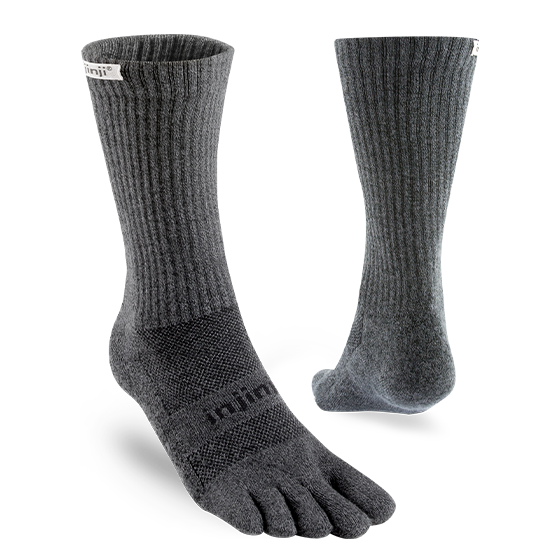 Injinji Trail Midweight Cushion - Crew Toe Socks