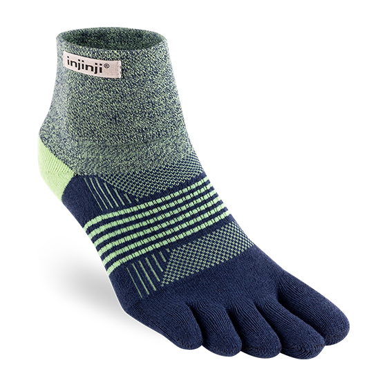 Injinji Women's Trail Midweight Cushion - Quarter Toe Socks