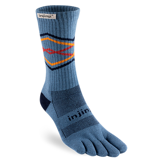 Injinji Trail Midweight Cushion - Crew Toe Socks